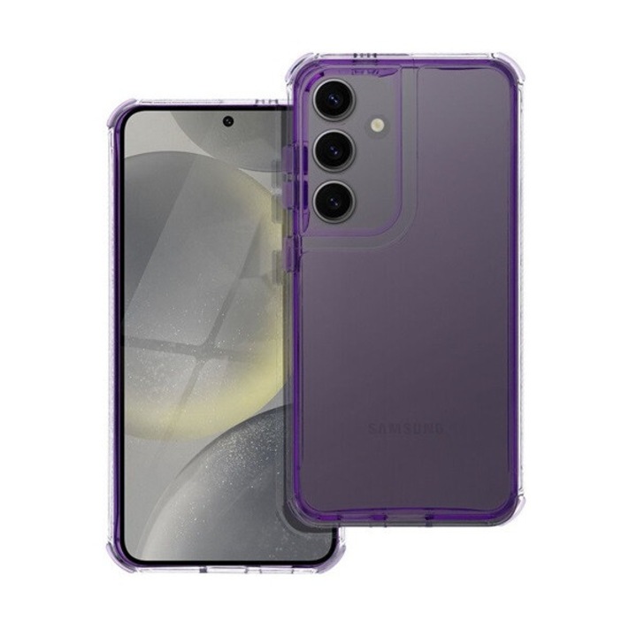 Matrix Samsung Galaxy A15 4G / A15 5G kompatibilis hátlap tok kameravédő peremmel, lila