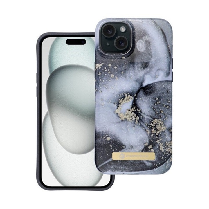Forcell F-Protect Mirage MagSafe-kompatibilis tok iPhone 15 Plus készülékhez marble mist