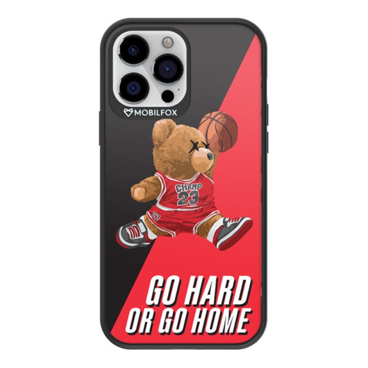 Mobilfox Apple iPhone 13 Pro Max kompatibilis full-shock 3.0 hátlap tok, Go hard, or go home