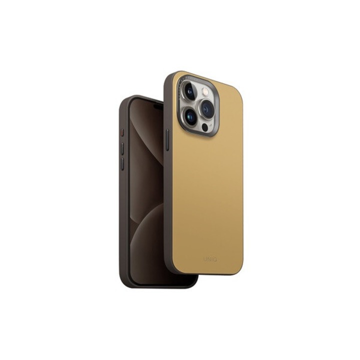 Uniq Lyden DS Apple iPhone 15 Pro Max kompatibilis Magsafe tok, kanári sárga / szürke