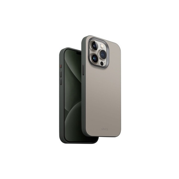 Uniq Lyden DS Apple iPhone 15 Pro Max kompatibilis Magsafe tok, elefántcsont / zöld