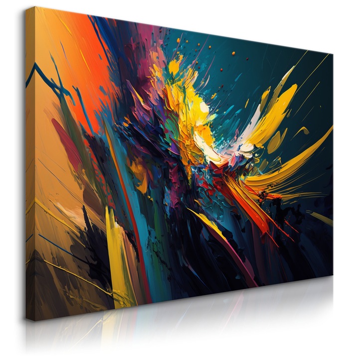 Картина за стена Crazy decoration Цветна боя Decoratie 120 cm x 80 cm abstract expressive for su