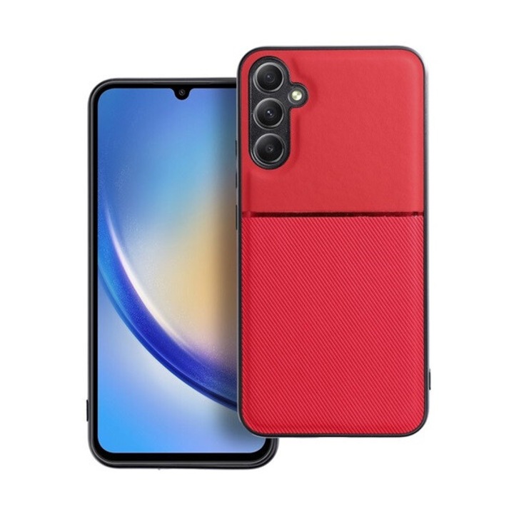 Forcell Noble hátlap tok, Samsung Galaxy A34 5G kompatibilis, piros