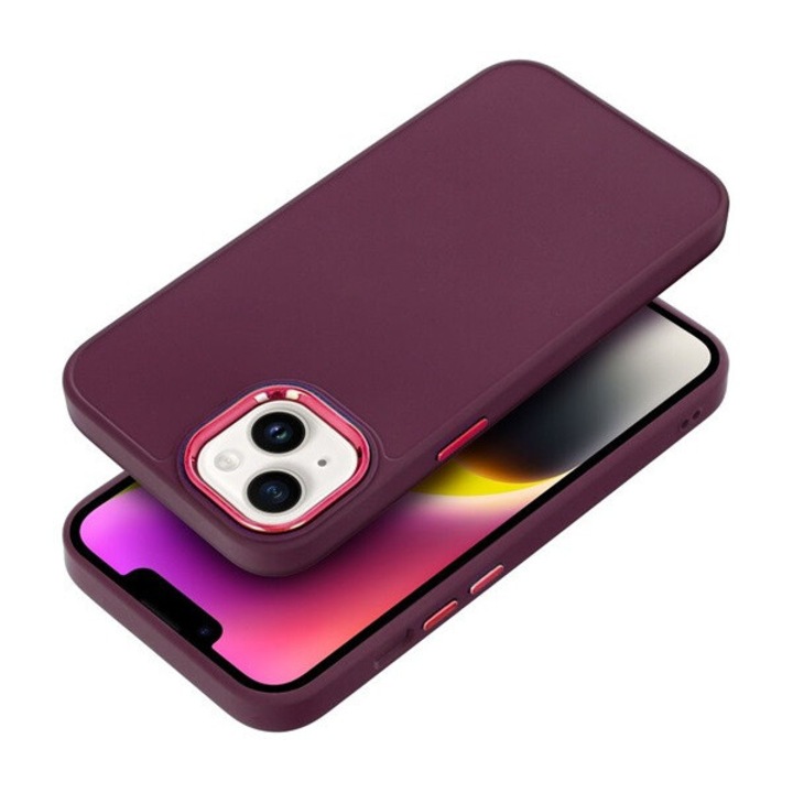 Рамка Apple iPhone 16 Pro Max съвместим средно удароустойчив калъф със защитна рамка на камерата, лилав