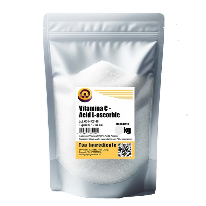 Vitamina C pudra Acid Ascorbic, Punga 500g
