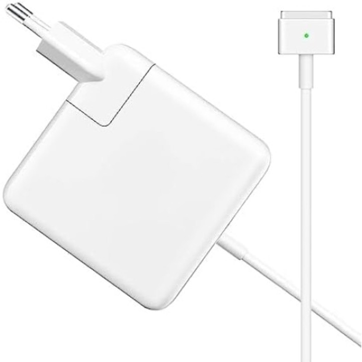 Incarcator laptop Basesailor 60W Magsafe pentru MacBook Air 11" 13" (2012-2015), protectie supratensiune, cablu flexibil