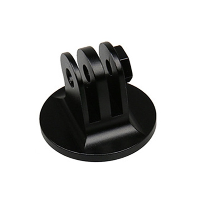 Adaptor 360 grade Fixare / Sistem Prindere pe Trepied, din Aluminiu, pentru Camera video sport GoPro Hero 1 2 3 + 4 5 6 7 8 9 10 11 12 13 Session Mini Max Fusion, insta360 One X, SJcam, DJI Action, Universal Tripod Mount cu filet interior (mama)