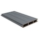 Placa de gard 3D, din compozit de lemn si plastic WPC, Naimeed D6474, 180x15, 5x2.4cm, Gri