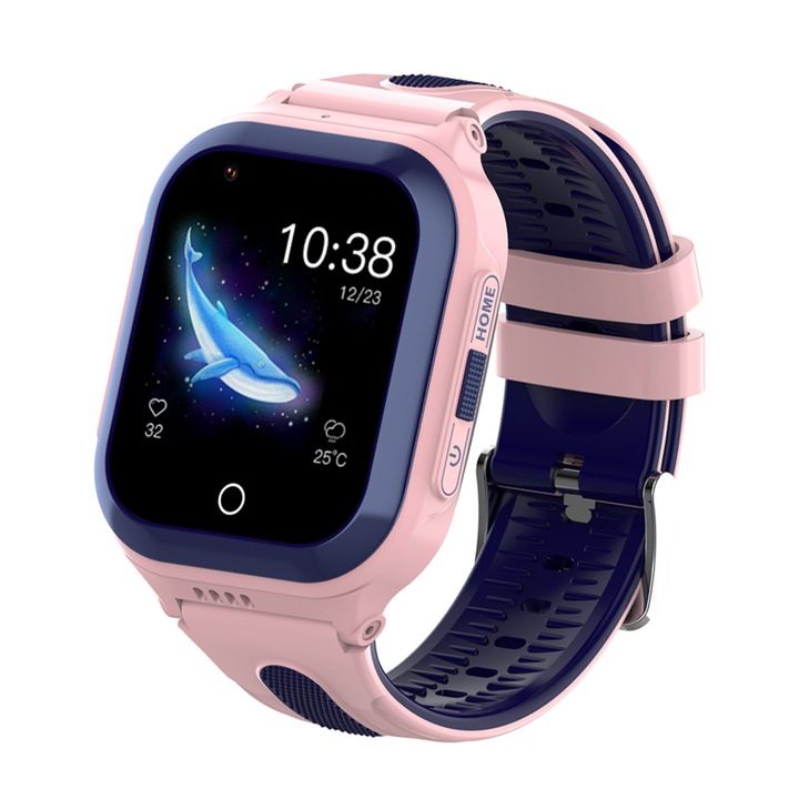 Smartwatch Copii Junior Gadget Safe Watch Explorer cu GPS, TripleSafe™, 1.4inch, Telefon, WhatsApp, Camera, Protectie la apa, Pink
