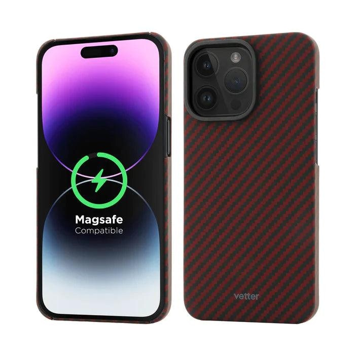 Husa pentru iPhone 14 Pro Clip-On, made from Aramid Fiber, Kevlar, Compatibila MagSafe