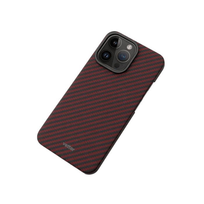 Husa pentru iPhone 14 Pro Clip-On, made from Aramid Fiber, Kevlar, Compatibila MagSafe