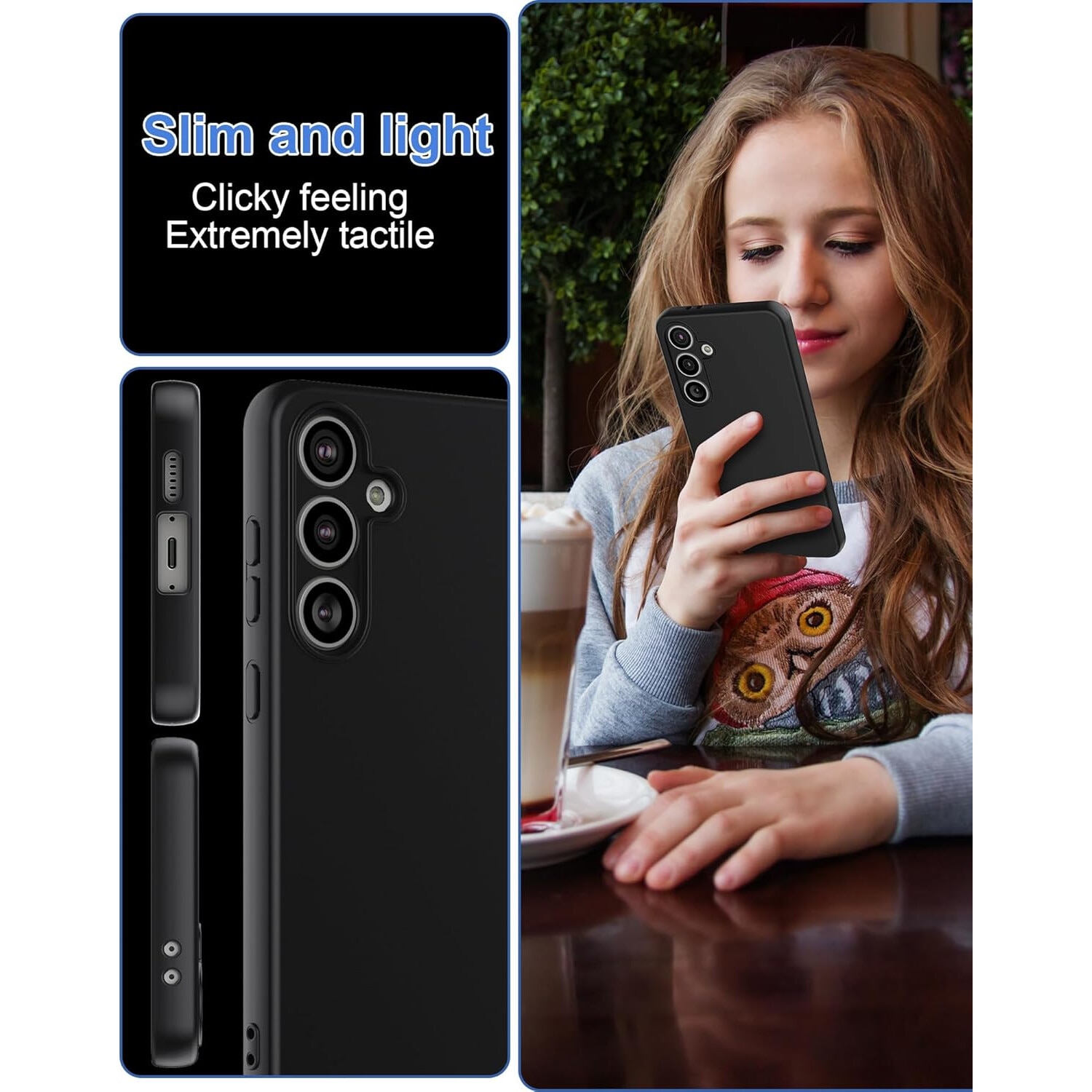 Husa silicon, ALC Mobile, compatibila cu Samsung Galaxy S24 Fe, Negru