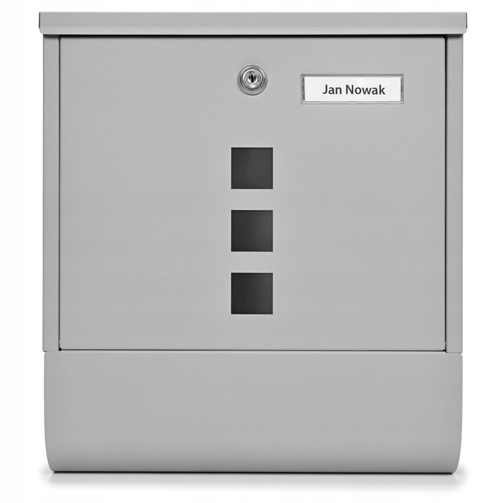 Ezüst alumínium postaláda