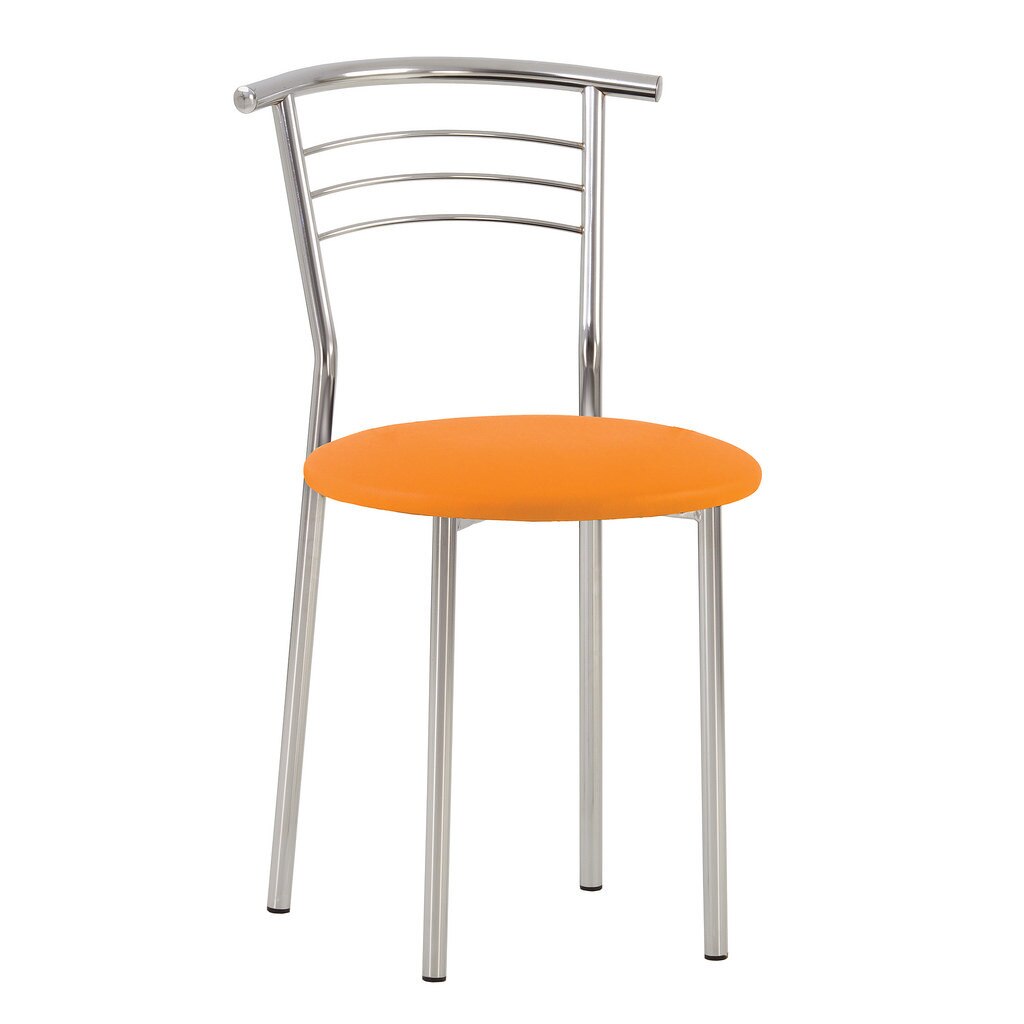 Scaun bucatarie MARCO, Portocaliu piele ecologica