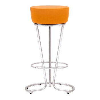 Scaun bar cafenea PINACOLADA Hoker, Portocaliu piele ecologica Scaun bar cafenea PINACOLADA Hoker, Portocaliu piele ecologica