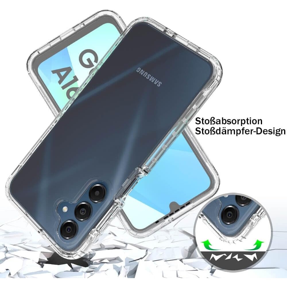 Husa 360 compatibila cu Samsung Galaxy A16 - V2 Transparent fata si spate