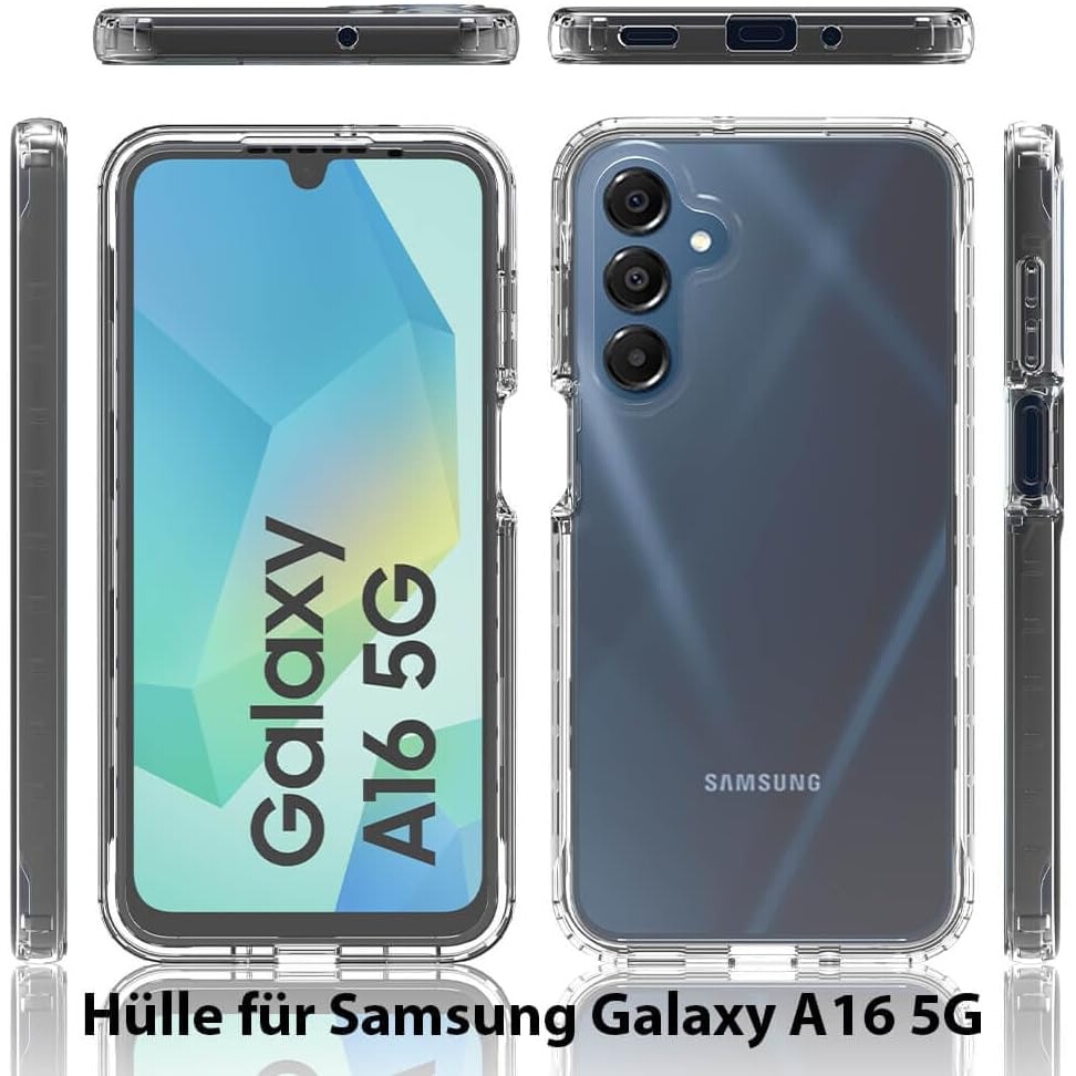 Husa 360 compatibila cu Samsung Galaxy A16 - V2 Transparent fata si spate