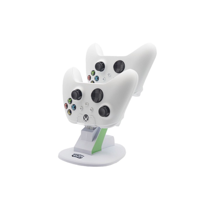 BANDIT Xbox Series X & S - Fehér töltőállomás + 2 db 1400mAh akkumulátor