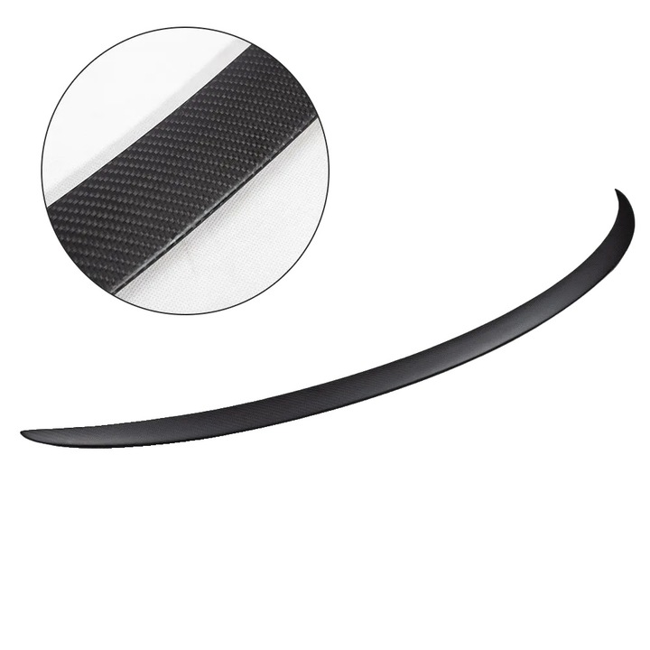 Szénszálas légterelő Tesla Model Y-hez, matt, fekete