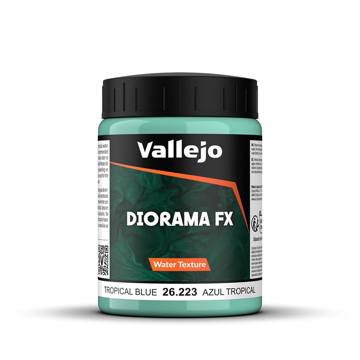 Imitatie de apa lichida 26223 Tropical Water, Vallejo, 200 ml