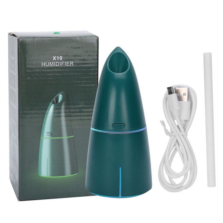 Hordozható légpárásító, longziming, nagy kapacitású, 2 permetezési mód, zöld