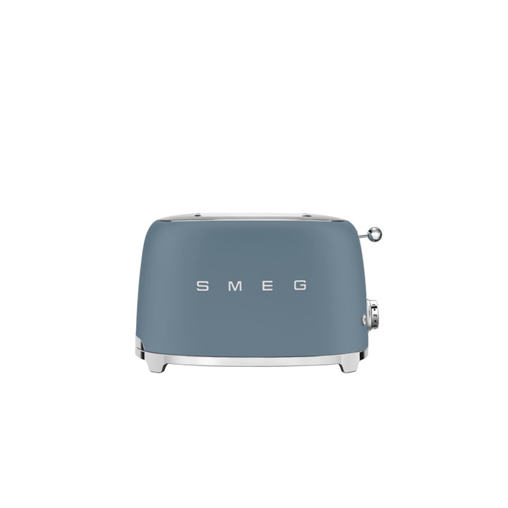 Тостер Smeg TSF01SBMEU, 950W, 6 степени, матово морско синьо