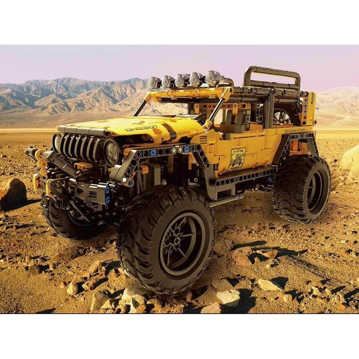 Set de constructie ONEBOT Jeep Explorer, 1600+ piese, 14+ani