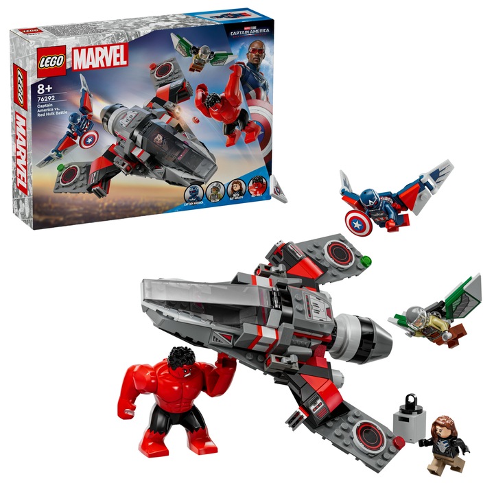 LEGO® Marvel - Amerika Kapitány vs. Vörös Hulk csata 76292, 223 db