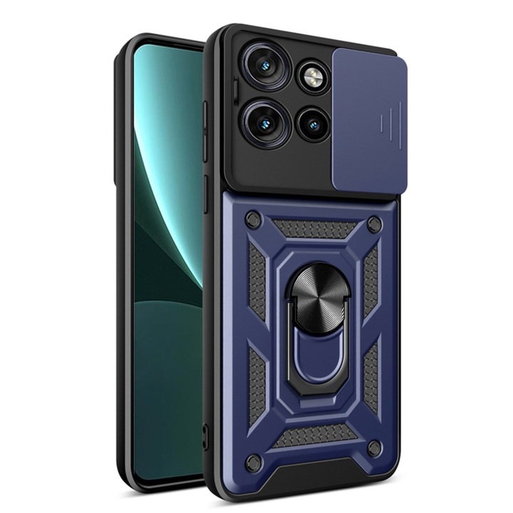 fixGuard ütésálló átlátszó szilikon tok Motorola Edge 50 Neo / Motorola ThinkPhone 25 telefonhoz - kék