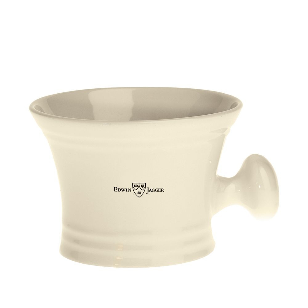 Edwin Jagger Bol pentru barbierit Ivory Porcelain, cu maner