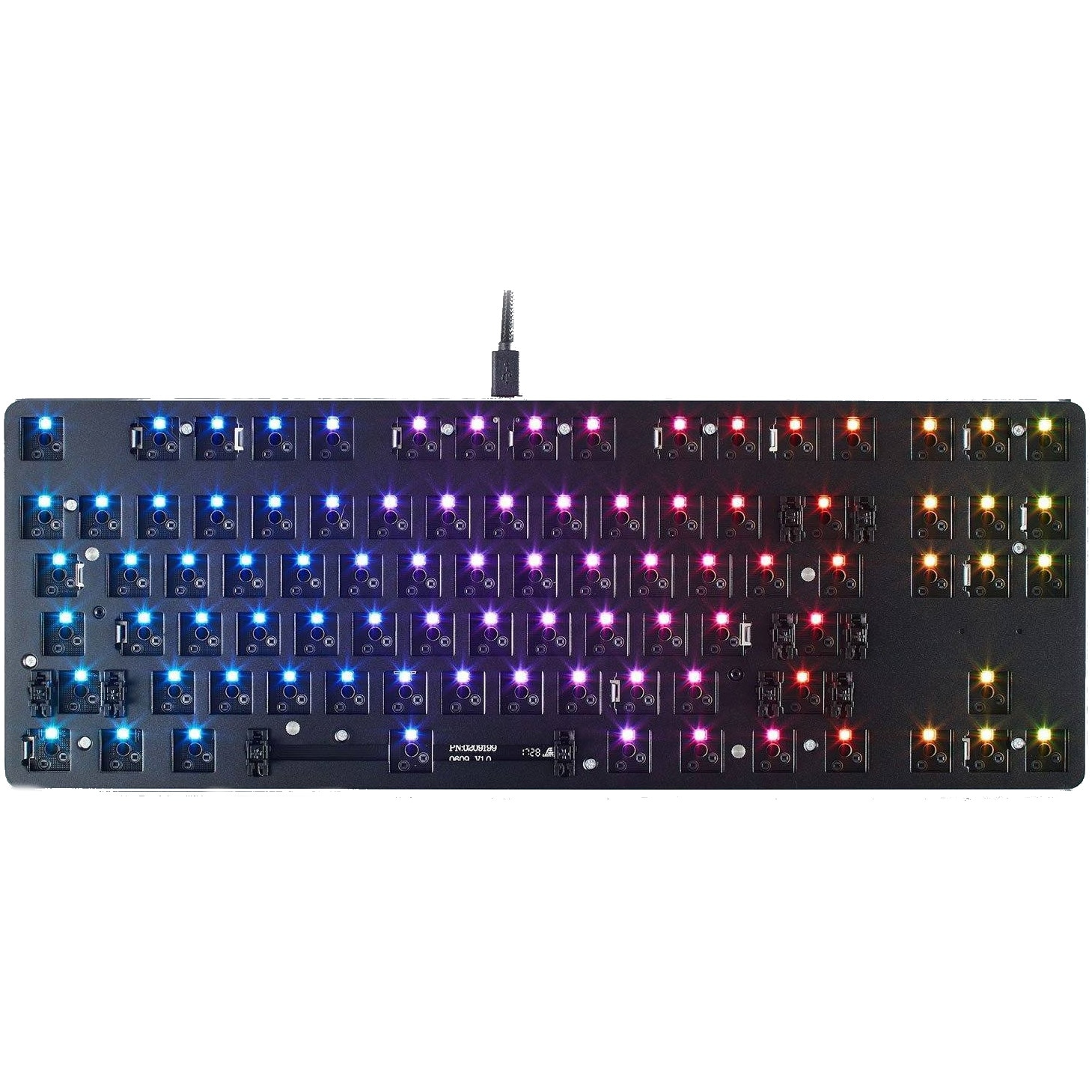 Baza tastatura Glorious GMMK TKL, ANSI layout, USB-C, Negru