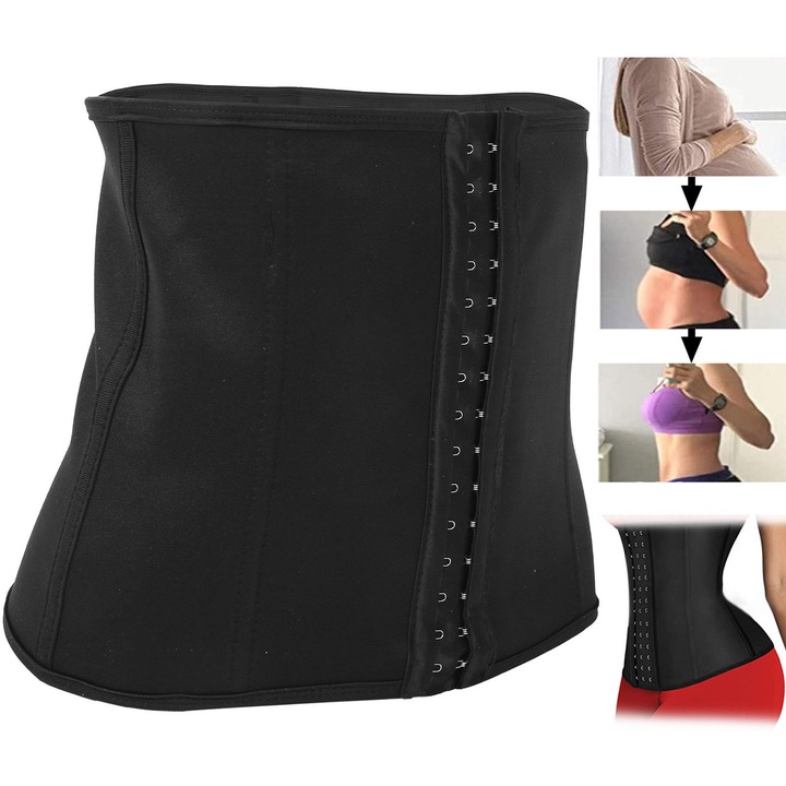 Jormftte karcsúsító öv, neoprén, állítható, 4 soros záródás, XXXL