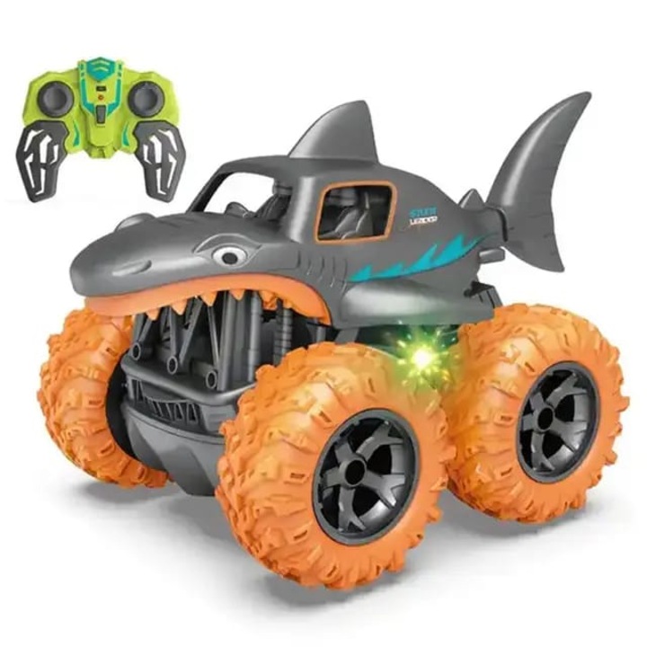 Masina cu Telecomanda „Rechinul Turbo”, cu portocaliu