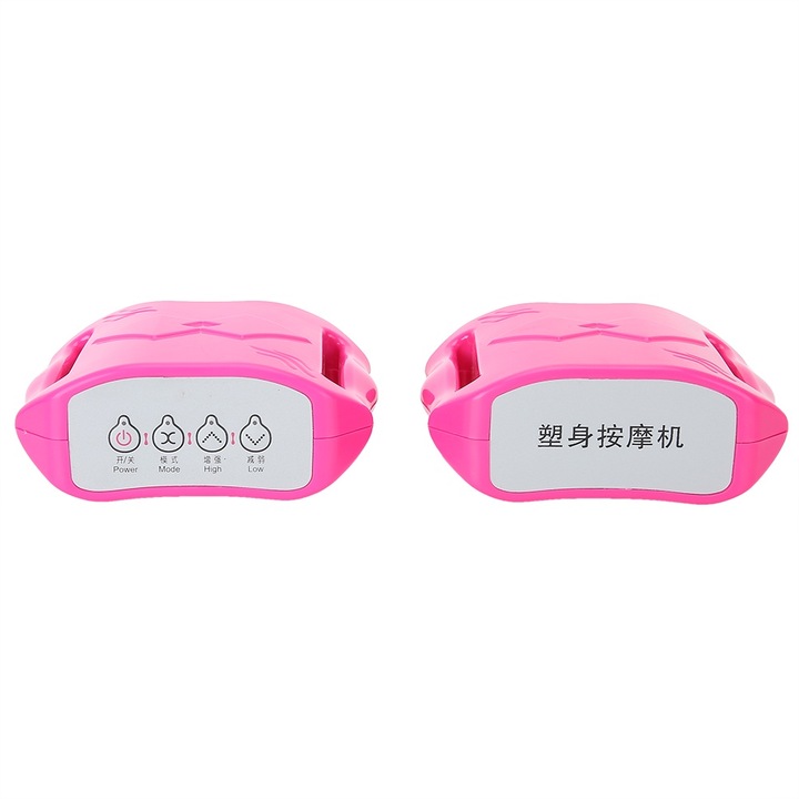 Jormftte karcsúsító öv, rózsaszín, nagyfrekvenciás rezgésekkel, 7 intenzitási szinttel, 18650-es akkumulátorral működik