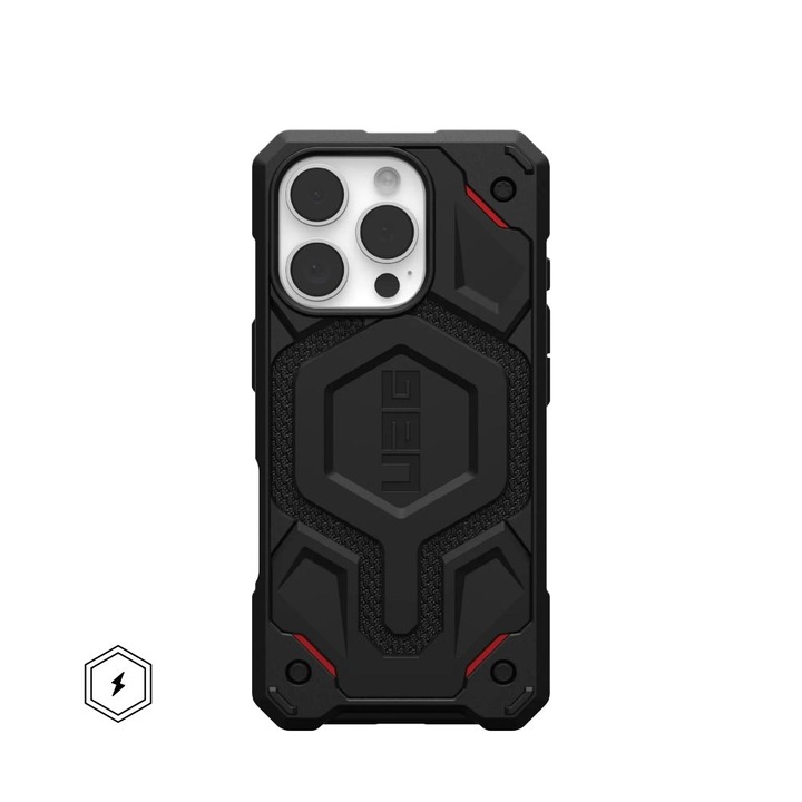 Husa UAG Monarch Pro pentru iPhone 16 Pro, Kevlar, Negru