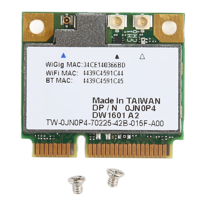 Placă de rețea wireless dual band 2.4Ghz 5Ghz, 300Mbps, mini PCIE