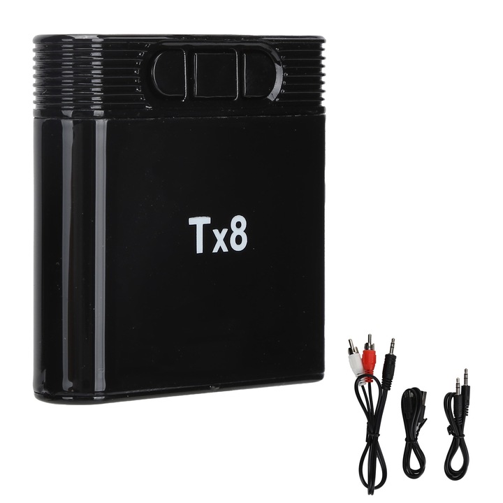 Адаптер 2 в 1 Bluetooth 5.0, Enforose, Черен