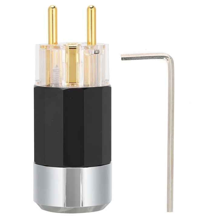 Monosaudio 24K aranyozott tápcsatlakozó HIFI audio tápcsatlakozó dugó 100‑250V