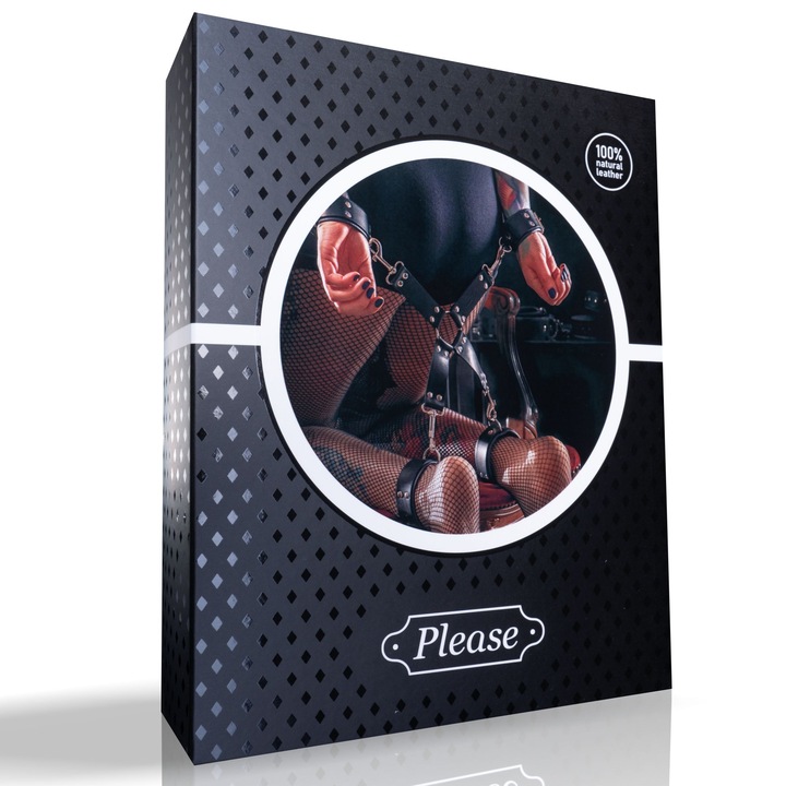 Белезници hogtie SARA. от ест. кожа