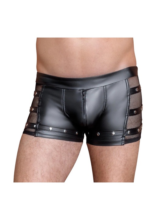 Férfi boxeralsó, NEK, hálós, Matt fekete, M