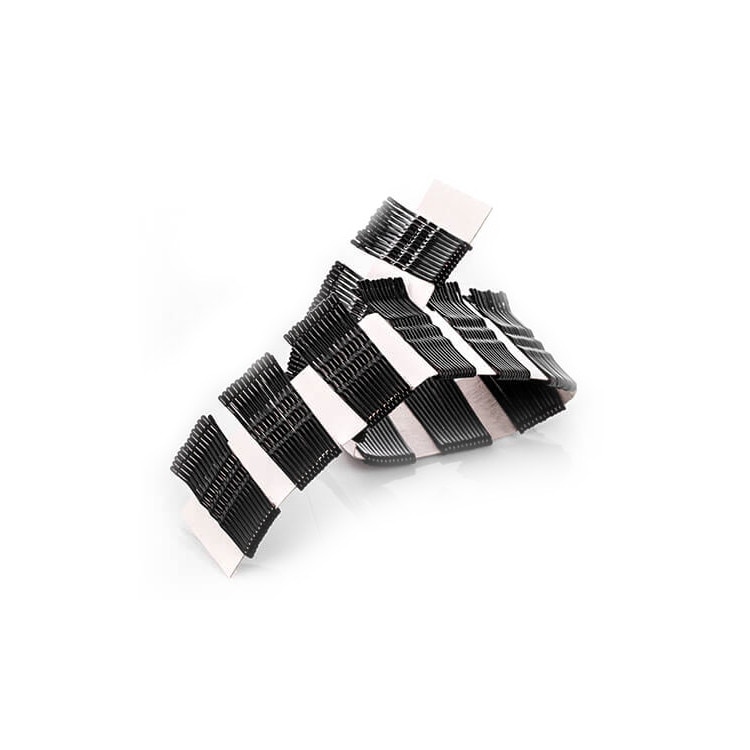 Agrafe cocuri ondulate fasii negre