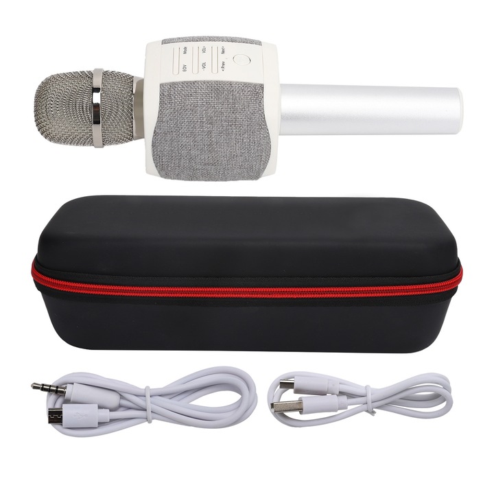 Jormftte vezeték nélküli mikrofon, Bluetooth 4.2, 1000mAh, egyedi kialakítás, 360°-os sztereó hangzás