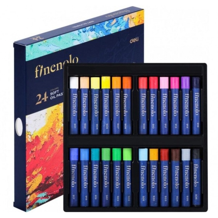 Creioane pastel Finenolo, Deli, 24 culori