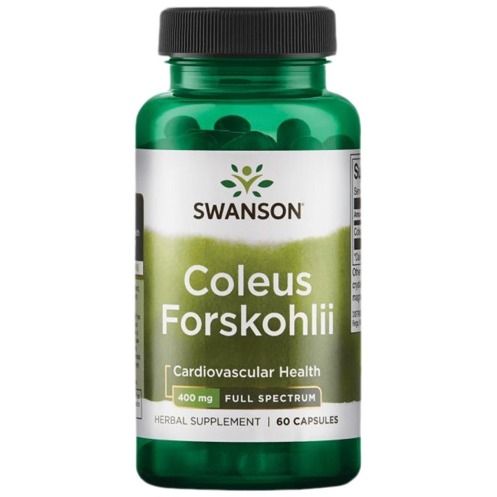 Supliment alimentar SWANSON Coleus Forskohlii / Forskolin 400 mg, 60 capsule