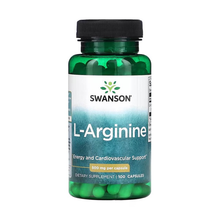 Swanson L-Arginine, 500 mg, 100 Capsule (l-arginina pentru potenta si erectie)