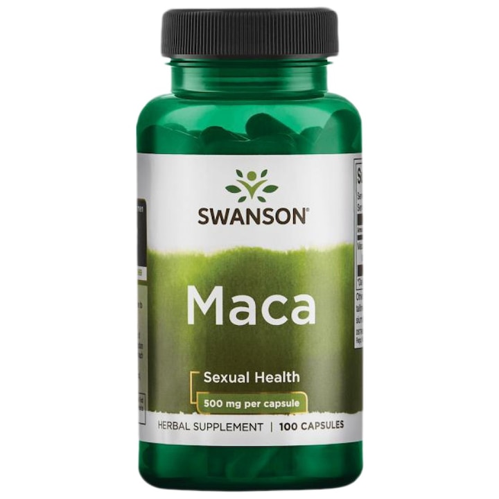 Étrend-kiegészítő SWANSON Maca 500 mg, 100 kapszula