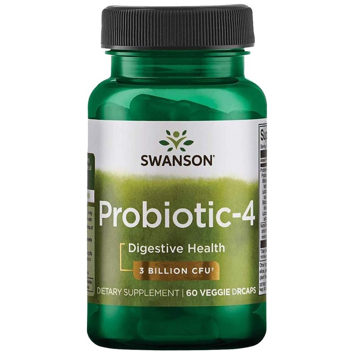 Хранителна добавка SWANSON ProBiotic 4 3 Billion CFU, 60 капсули