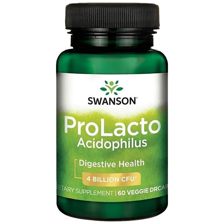 Хранителна добавка SWANSON ProLacto Acidophilus 4 Billion CFU, 60 капсули