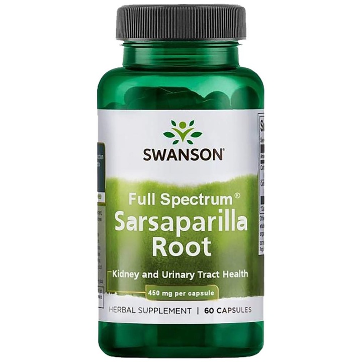 Full Spectrum Sarsaparilla Root 450mg 60 Capsule Swanson
