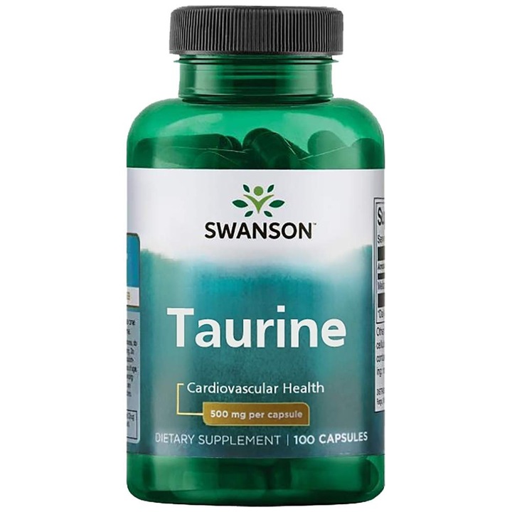 Swanson Taurin, 500mg - 100 kapszula